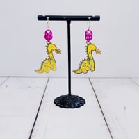 Image 2 of Floral Dino Earrings