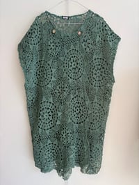 Image 1 of Crochet green vest (m-xl)