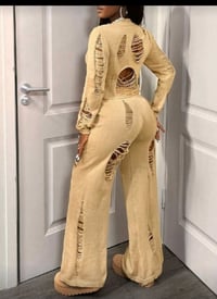 Image 2 of 2pc Knitted Pants Set 