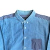 Comme Des Garcons Homme Plus AD2011 Two Tone Denim Button Up Shirt  