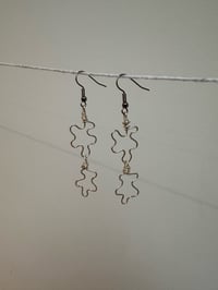 Image 2 of Original leafy squiggle earrings 