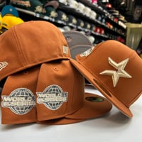Image 2 of New Era 59Fifty Rust Orange Seashell