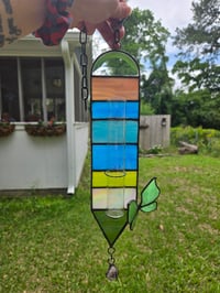 Image 2 of Extra large stained glass propagation station/flower vase