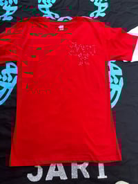 Image 2 of Red Rhinestone Simple Tee