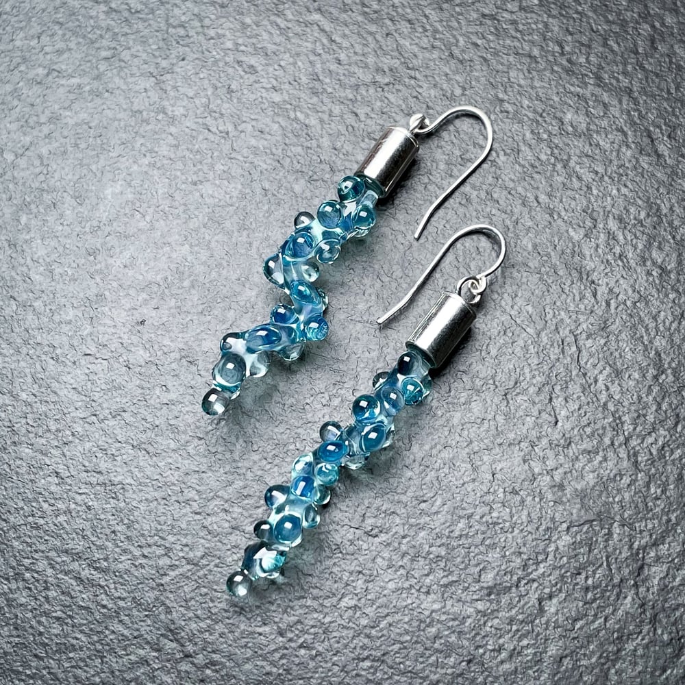 Image of Blue Squiggle Dangles