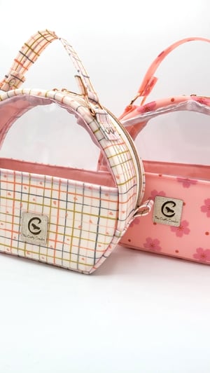 Image of Pink Floral Makeup Bag