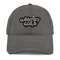 Image 4 of "Whimsy Guild Logo" Embroidered + Distressed Cap 