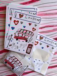 Image 3 of I ❤️ London sticker sheet salad days exclusive 