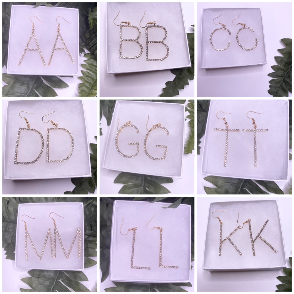 Image of Alphabet earrings
