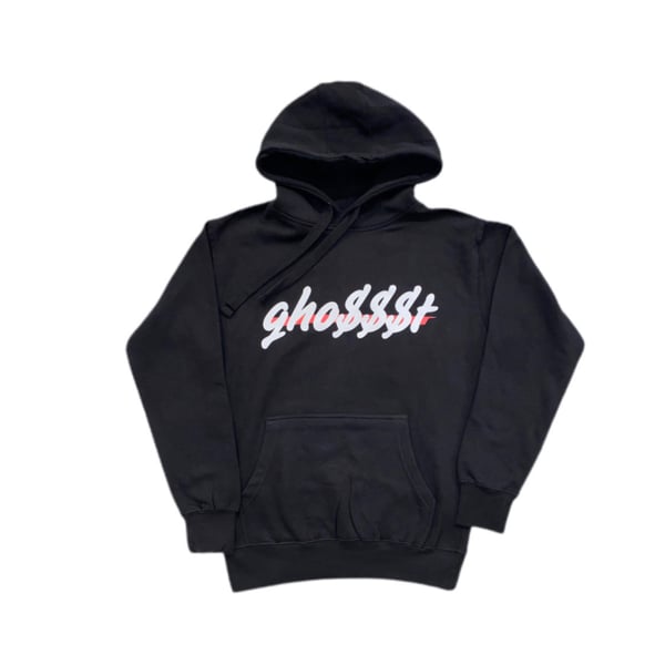 Image of Ghost $$$ Hoodie in Black/Red/White