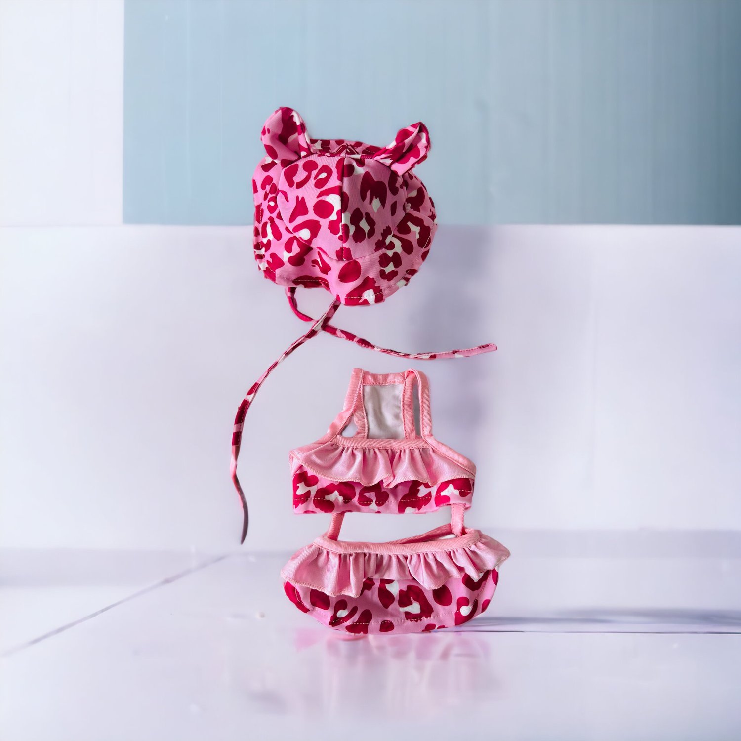 Image of Beach Babe Hat Pink Leopard