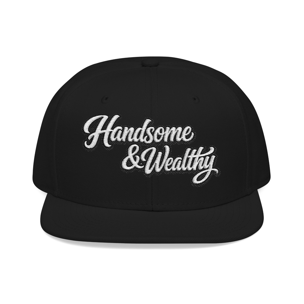 Image of Handsome & wealthy Embrace Wealthy Embroidered Snapback Hat