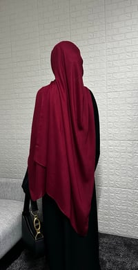 Image 3 of Burgandy Modal Hijab