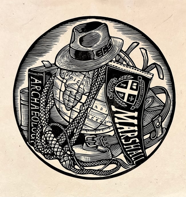 Indy Still Life Block Print