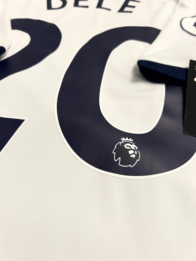 Image of NEW Tottenham Hotspur “DELE 20” 2019/20 Home Poppy Shirt + patches (L)