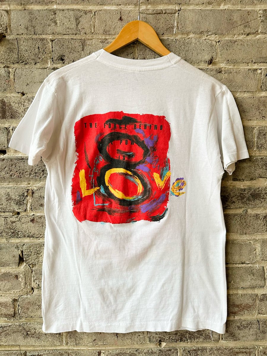 Image of 1991 VINTAGE “DIANA ROSS - THE FORCE BEHIND THE POWER” CONCERT TEE,  SIZE: MEDIUM
