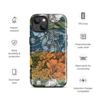 Image 18 of Art Nouveau Inspired Colorful Quartet Boho Hippie Floral Sketch Tough Case for iPhone®