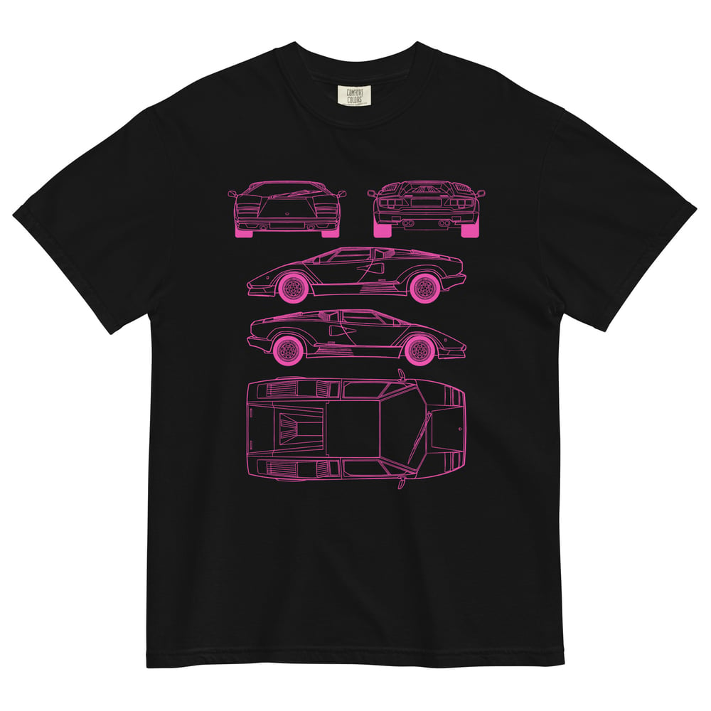 Image of 5k Countach Unisex garment-dyed heavyweight t-shirt