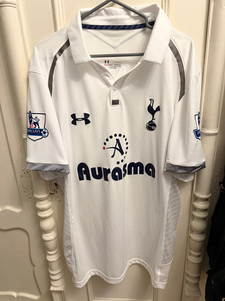 Image of Tottenham Hotspur “BALE 11” 2012/13 Home Shirt + patches  (XL)