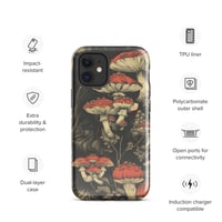 Image 8 of Dark Cottagecore Goth Inspired Vibrant Mushroom Tough Case for iPhone®