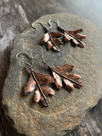 Image 2 of Autumn Leaf Earrings ~ Hawthorn