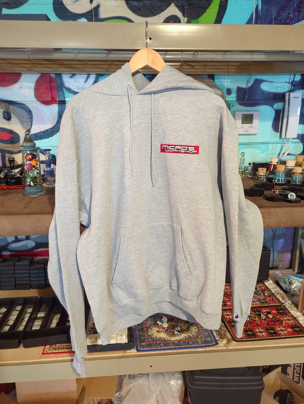 Image of Guards Red Embroidered Hoodie