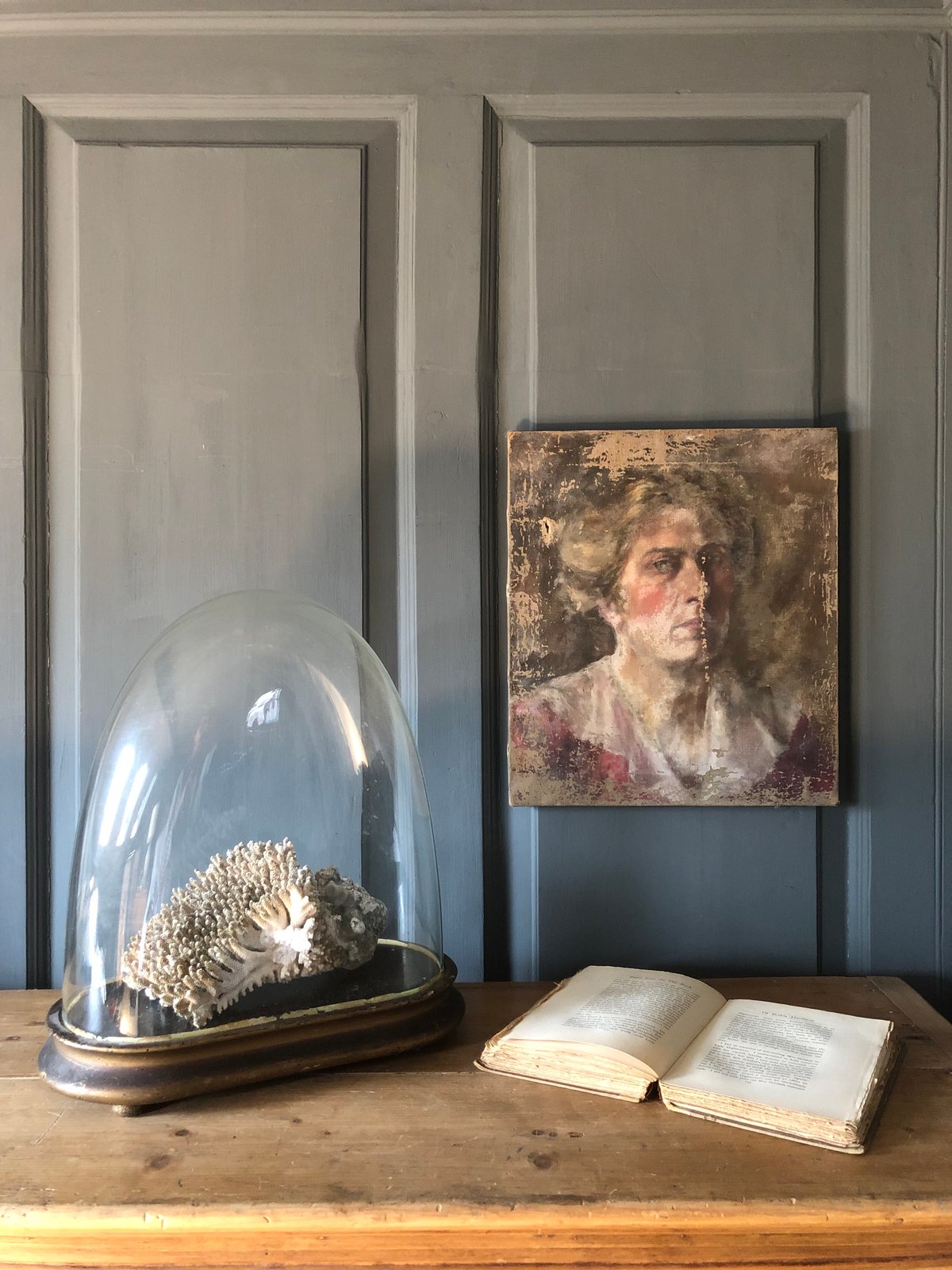 Image of Old oil portrait 