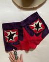 early 70s glam velvet hot pants shorts