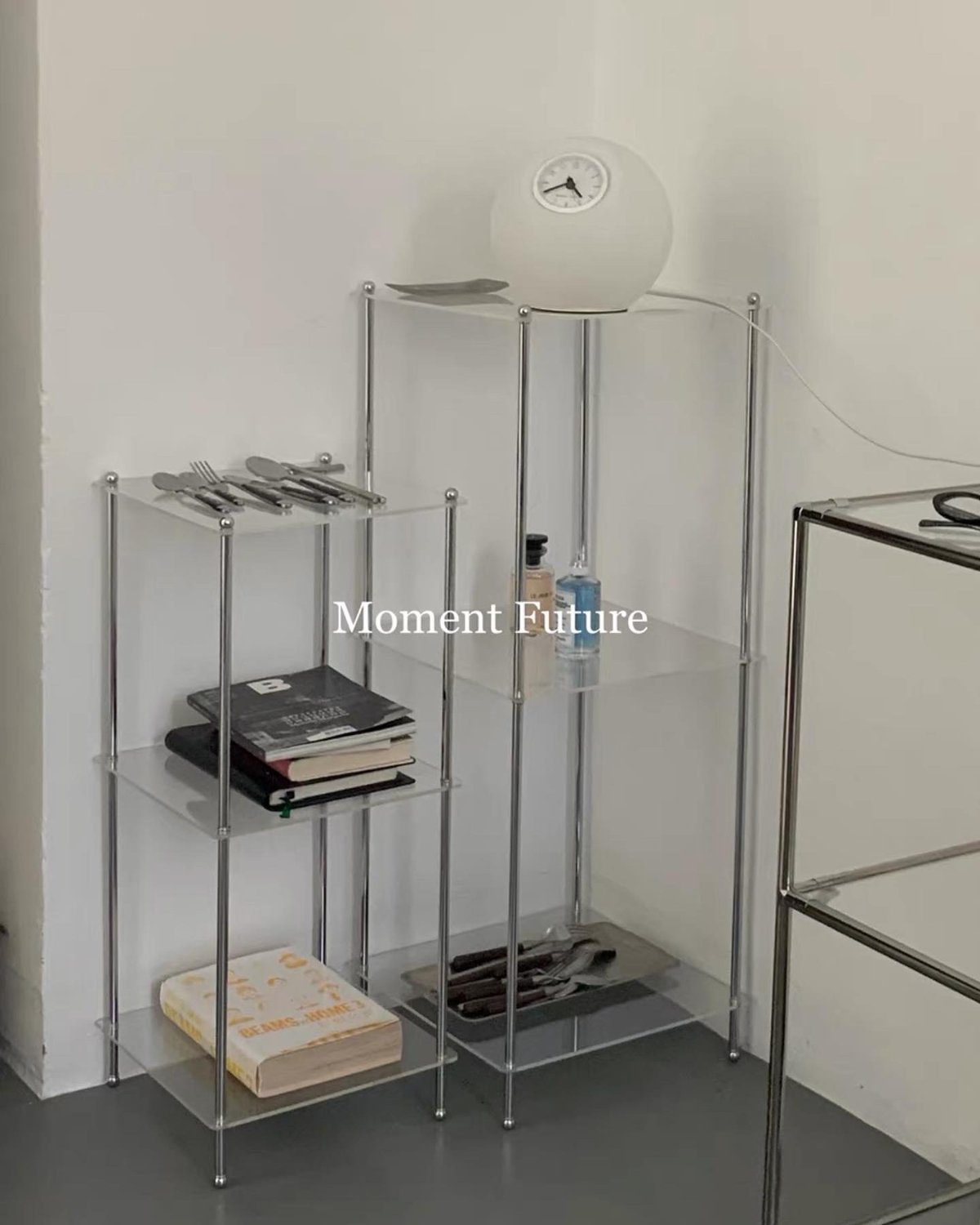 Image of ♡︎Moment Future♡︎ Acrylic Stainless Steel Shelf