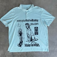 Image 1 of URL polo shirt teal xxl