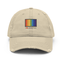 Image 1 of I Love LGTVHD+ Distressed Dad hat