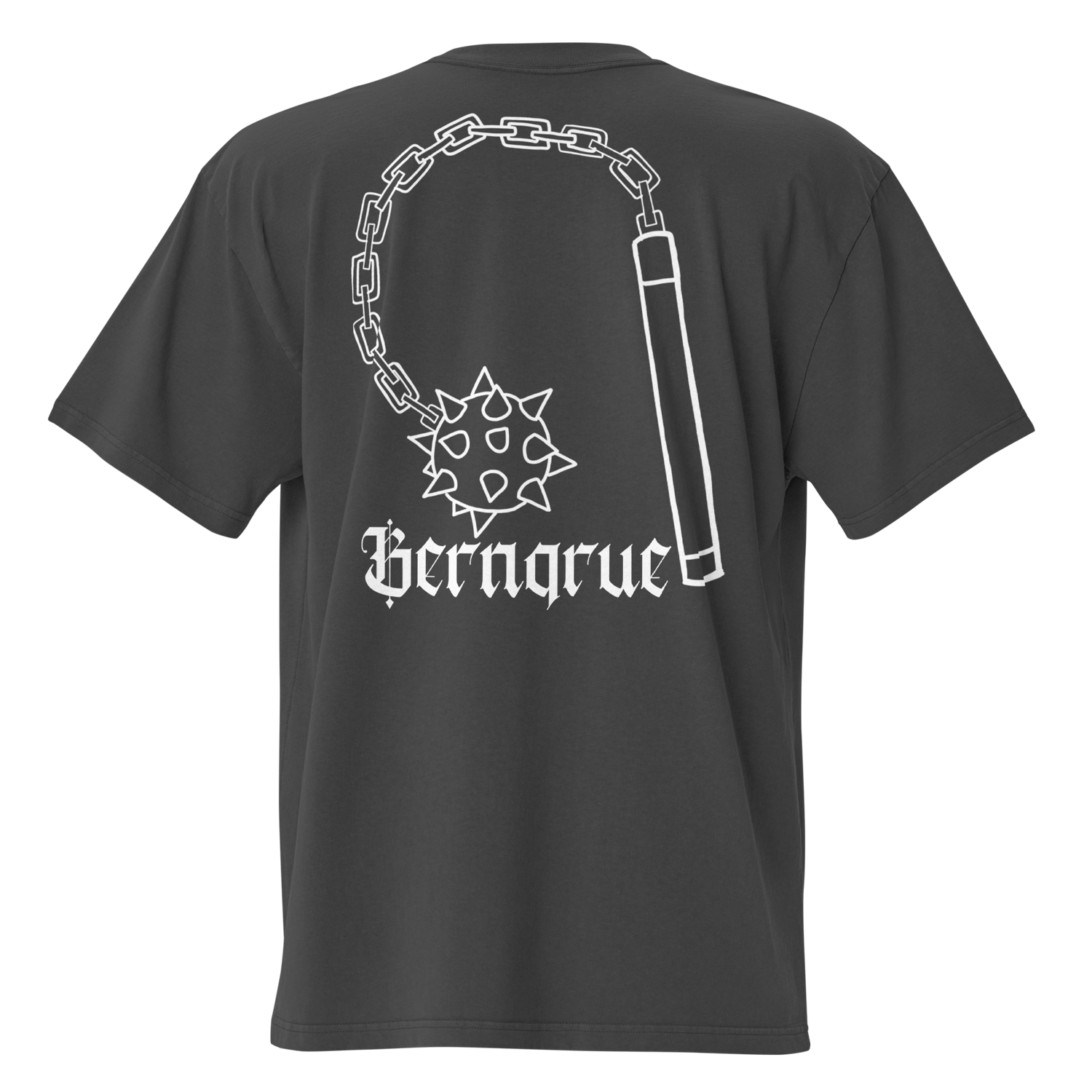 Mens mace & chain Oversized faded t-shirt