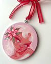 "Pretty In Poinsettia" Ornament 