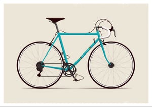 Image of Bike II Artprint (Mint)