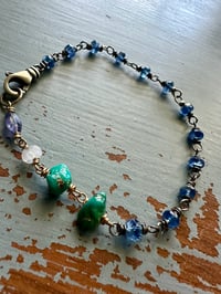 Image 8 of kyanite and gemstone bracelet