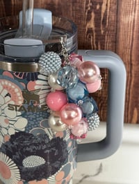 Image 4 of Blue Dream Flower Tumbler Straw Bauble