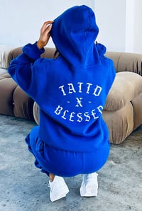 Image 2 of 25% off!!! ROYAL BLUE Tattd&blessed JOGGER SET!!! 💙