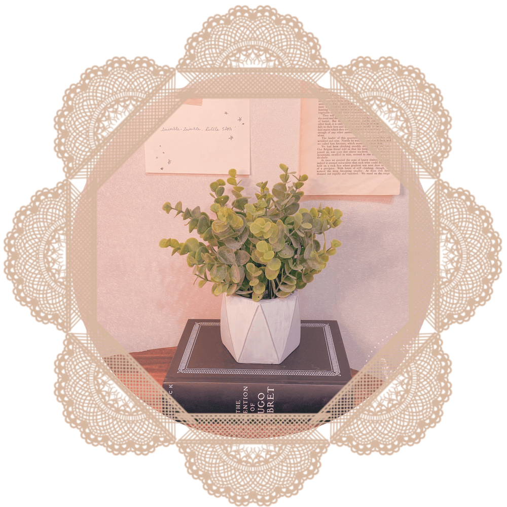 Image of Modern Potted Eucalyptus 