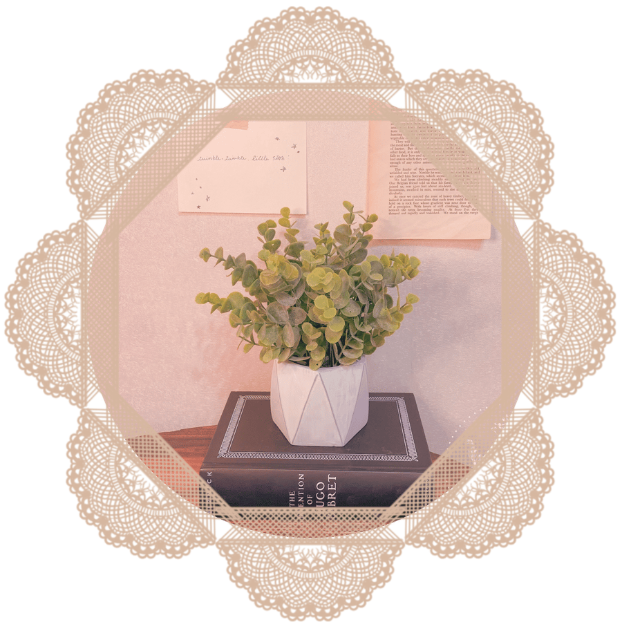 Image of Modern Potted Eucalyptus 