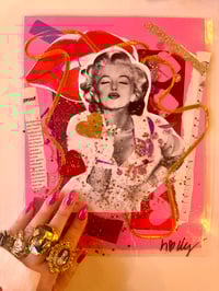 Image 2 of “Marilyn Kiss” Laminated Collage