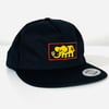"Elephant Frame" Black 5 Panel Hat