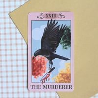 Image 4 of Crow "The Murderer" Tarot Card - Sticker 