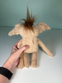 Image 5 of Happy Weighted Toothy Monster w/ Tail - Tan