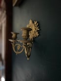 Applique murale bougeoirs en bronze massif, numéroté, à tête de lion! XIXème siecle