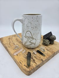 Image 2 of White Mushroom Mug