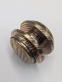 Image 2 of Preorder New Linkage Button---DOME in Mokume