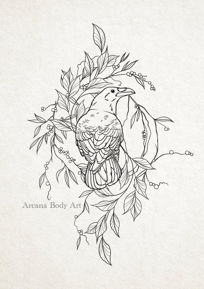 Image of Corbeau  feuillage