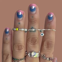 Image 1 of Agua evil eye bracelet