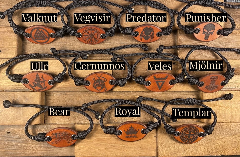 Image of Warriors and Pagans - Leather Bracelets