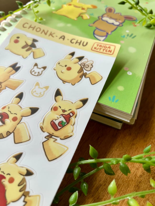 Chonk-a-chu Sticker Sheet